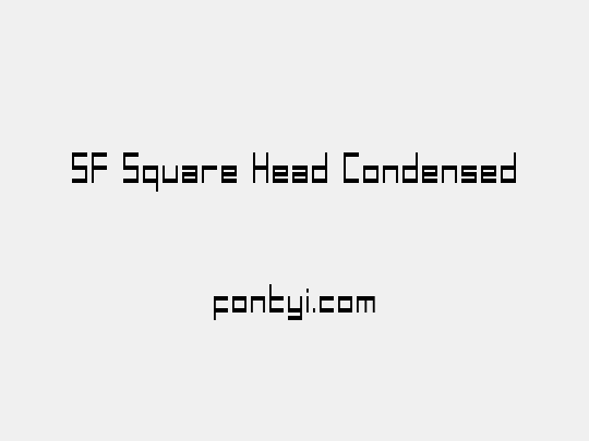 SF Square Head Condensed