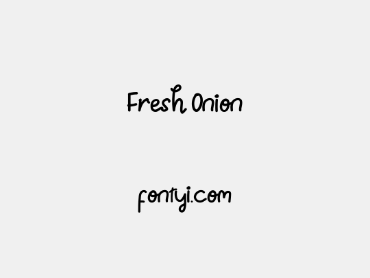 Fresh Onion