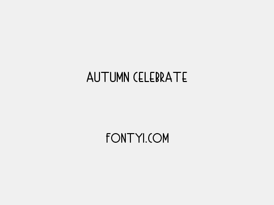 Autumn Celebrate