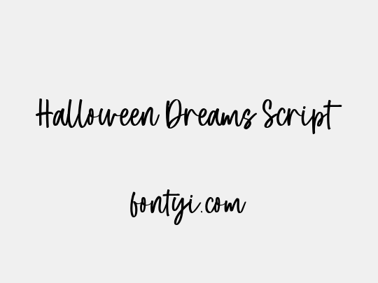 Halloween Dreams Script