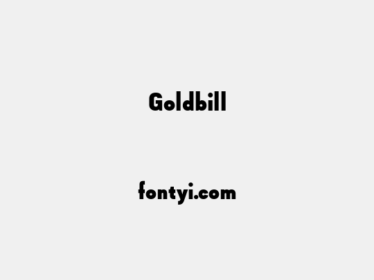 Goldbill