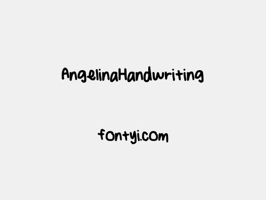 AngelinaHandwriting