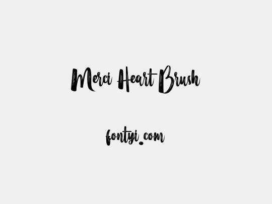 Merci Heart Brush