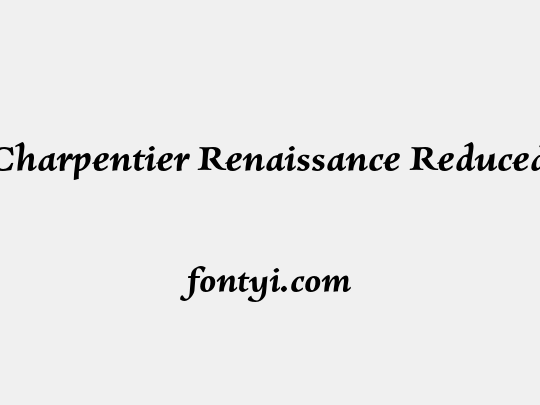 Charpentier Renaissance Reduced