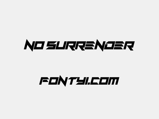 No Surrender
