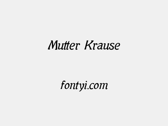 Mutter Krause