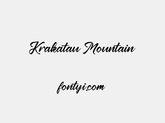Krakatau Mountain