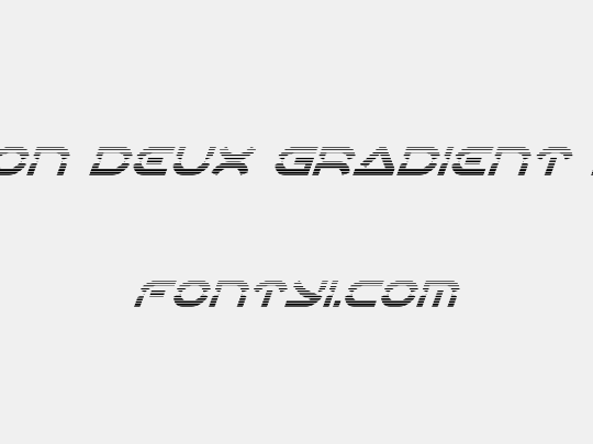 Oberon Deux Gradient Italic