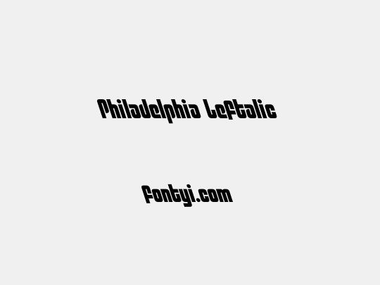 Philadelphia Leftalic