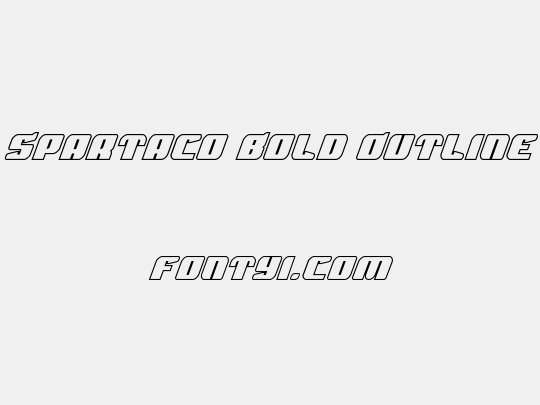 Spartaco Bold Outline