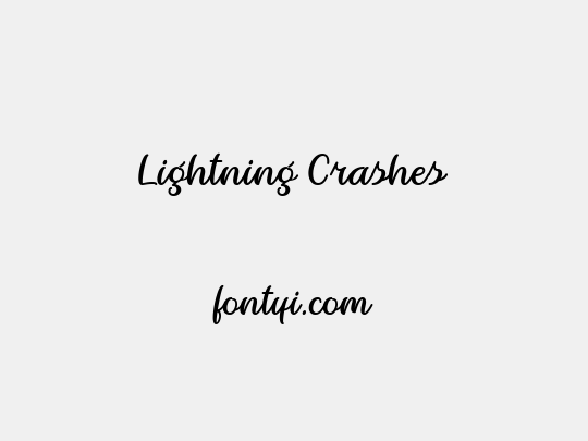 Lightning Crashes