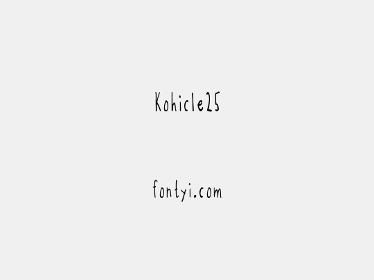 Kohicle25