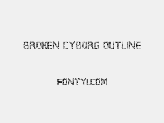 Broken Cyborg Outline