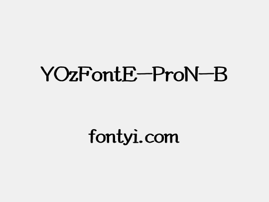 YOzFontE-ProN-B