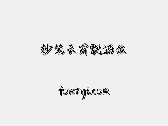 妙笔云霄飘洒体