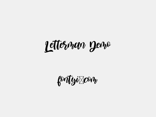 Letterman Demo