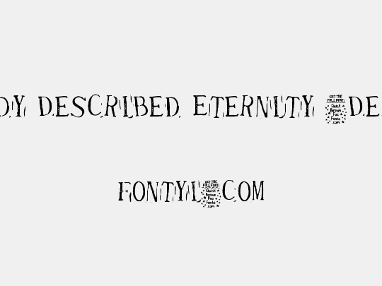 Randy Described Eternity (Demo)