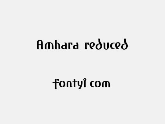 Amhara reduced