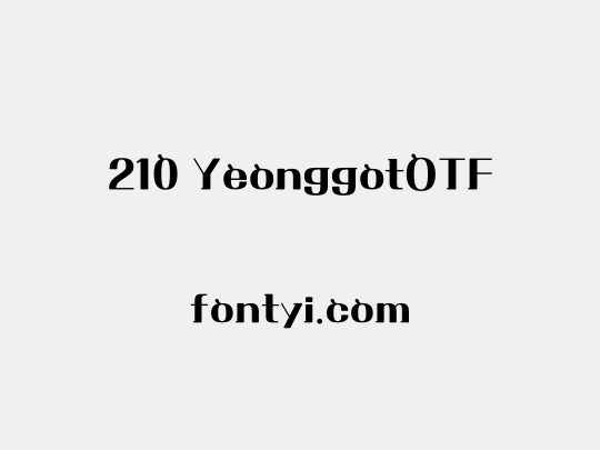 210 YeonggotOTF