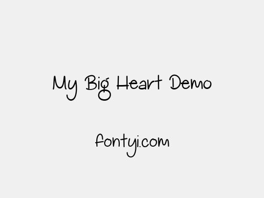 My Big Heart Demo