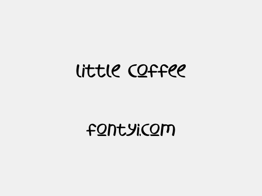 little coffee