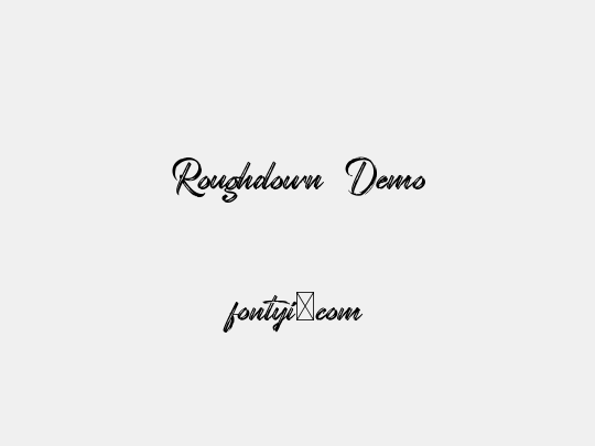 Roughdown Demo