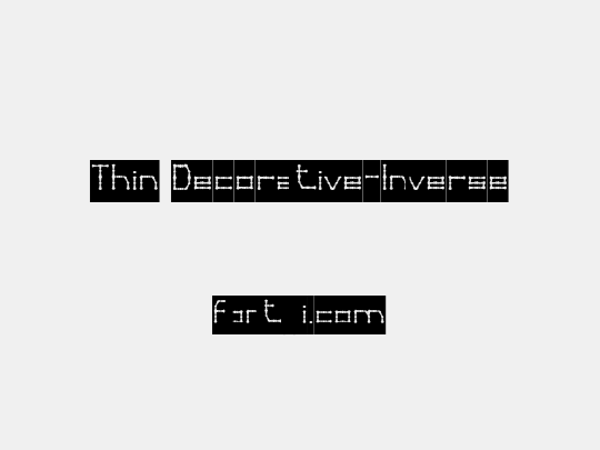Thin Decorative-Inverse