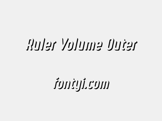 Ruler Volume Outer
