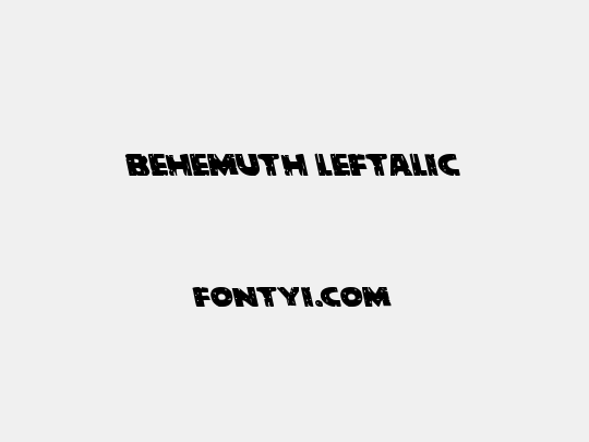 Behemuth Leftalic