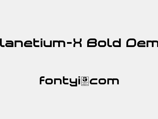 Planetium-X Bold Demo