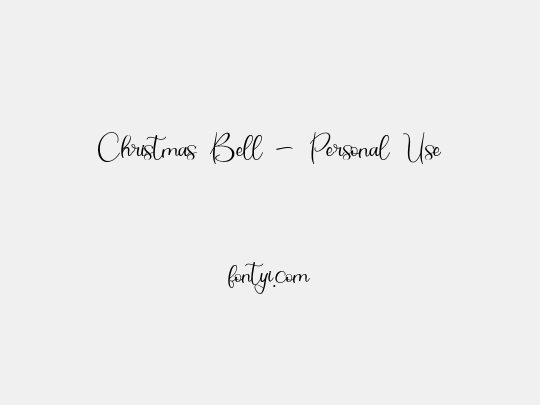 Christmas Bell - Personal Use