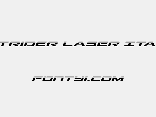 Outrider Laser Italic