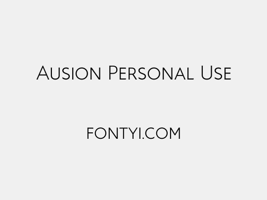 Ausion Personal Use
