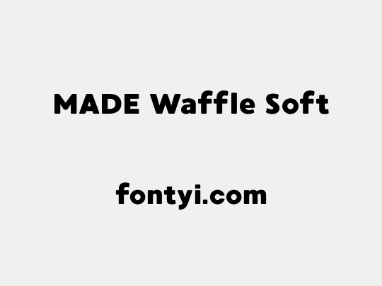 MADE Waffle Soft