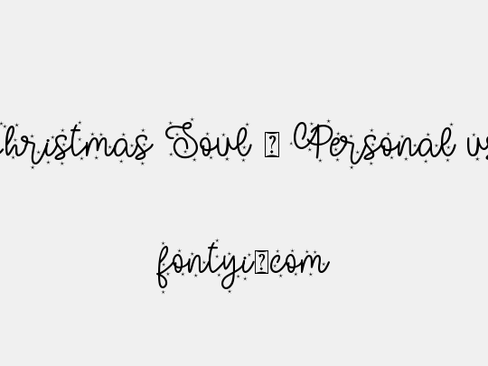 Christmas Soul - Personal use