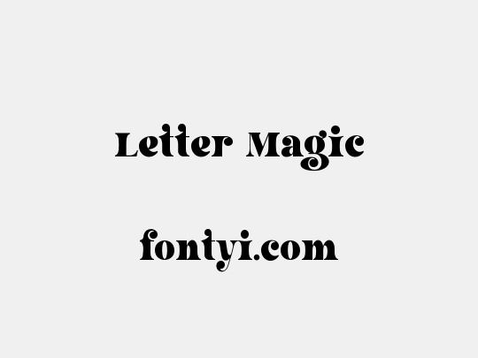 Letter Magic