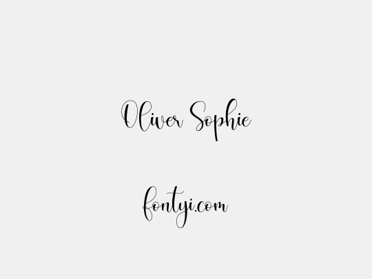 Oliver Sophie
