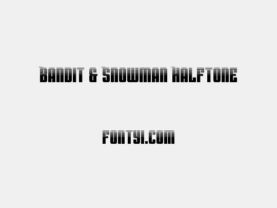 Bandit & Snowman Halftone