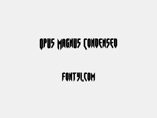 Opus Magnus Condensed