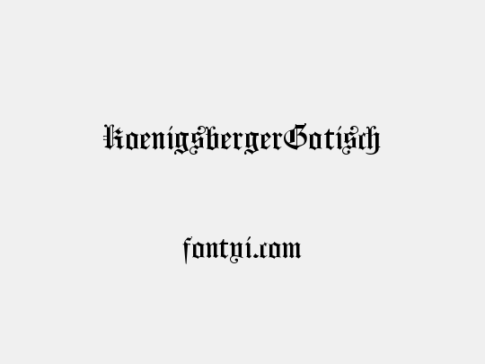 KoenigsbergerGotisch