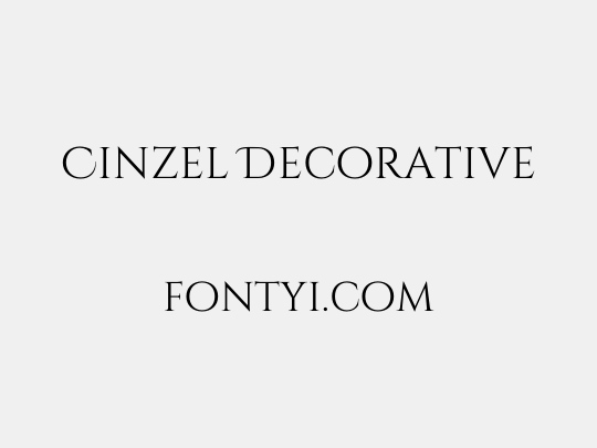 Cinzel Decorative