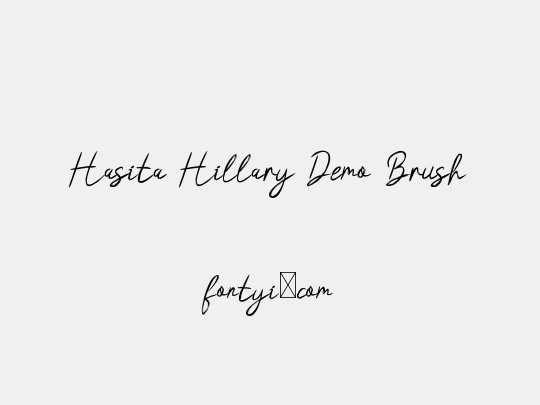 Hasita Hillary Demo Brush