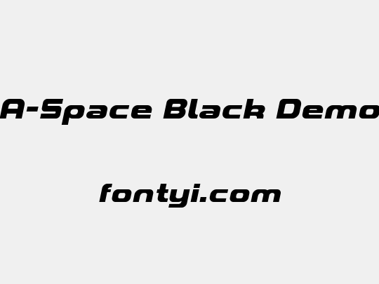 A-Space Black Demo