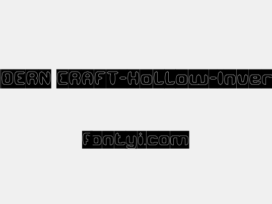 MODERN CRAFT-Hollow-Inverse