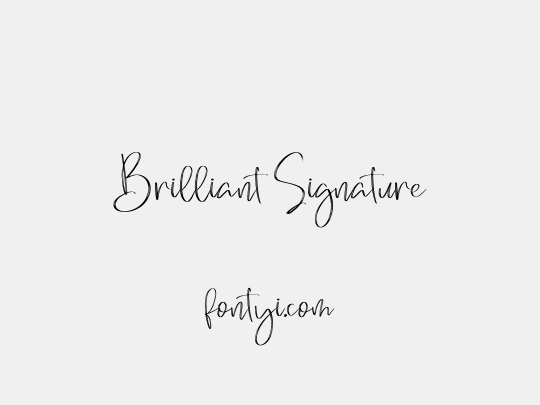 Brilliant Signature