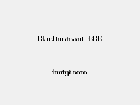 Blackoninaut BRK