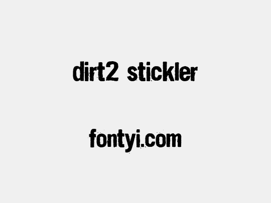 Dirt2 Stickler