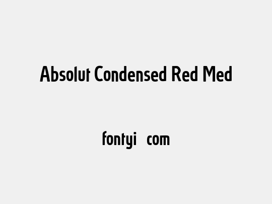 Absolut Condensed Red Med