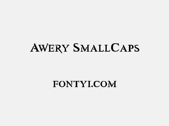 Awery SmallCaps