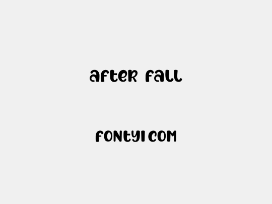 After Fall